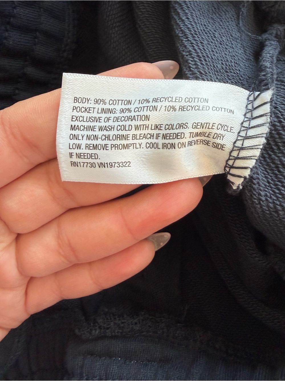 Parke x Target Navy Blue Wide Leg Sweatpants - Picture 6 of 6
